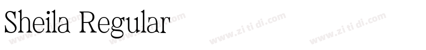 Sheila Regular字体转换